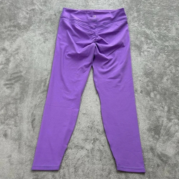 Alphalete Leggings Womens XL Purple Scrunch Athleisure Workout Gym Active 24” - Picture 2 of 10